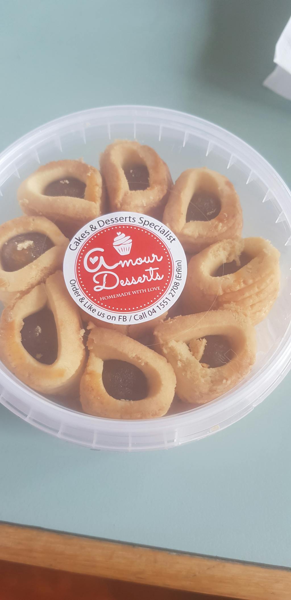 Customer photo for an Amour Desserts review